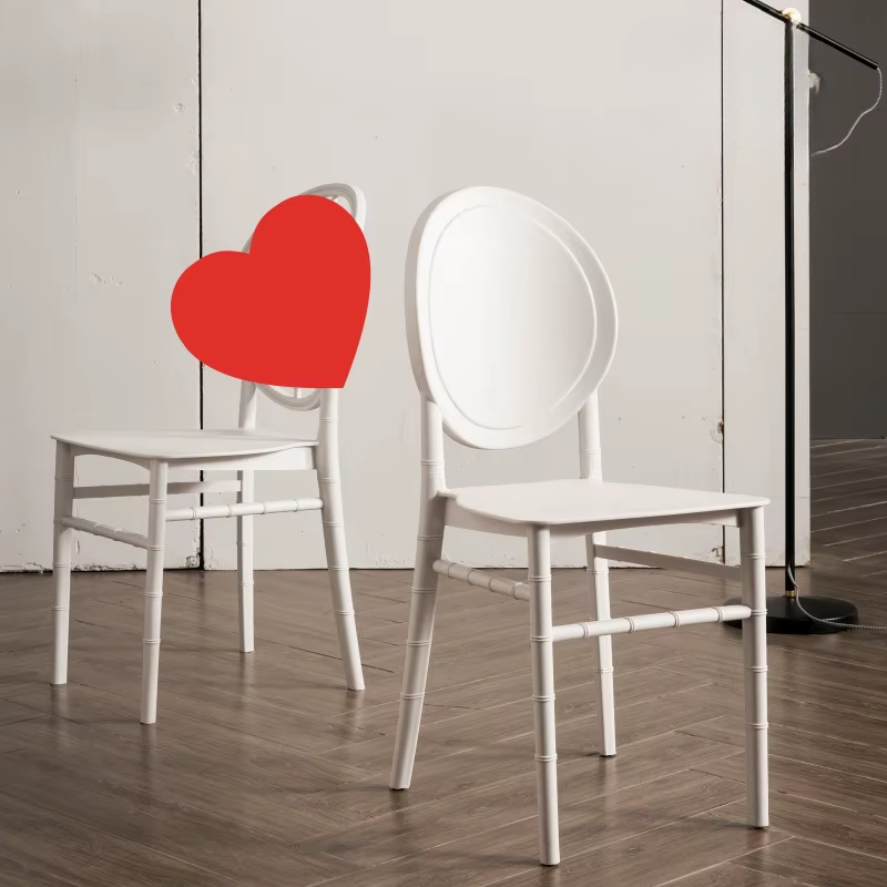 White & Gold Plastic Dining Chair – Wedding & Banquet Chair