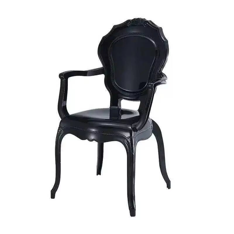Transparent Simple Dining Chairs Creative Kitchen Furniture Household Acrylic Crystal Dining Chair Designer Palace Style Stool H