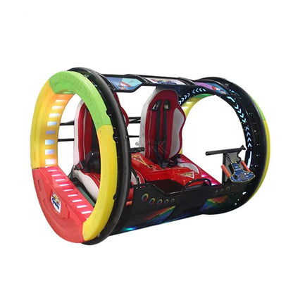 Outdoor Carnival Amusement Park Ride Happy Double Player 360 Degree Remote Control Rolling Car