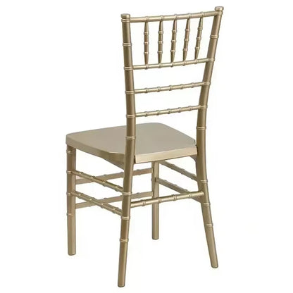 For Wedding Outdoor Events Resin-Gold Spray Painted Tiffany Acrylic Removable Chavari and Phoenix Chair Dining Chairs Стул