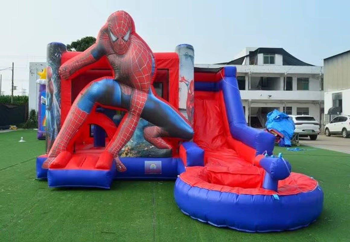 Commercial Inflatable Bounce Housesgrade Castillos Hinchables Bouncer Juegos Inflables Jumping Bouncy Castle Superhero