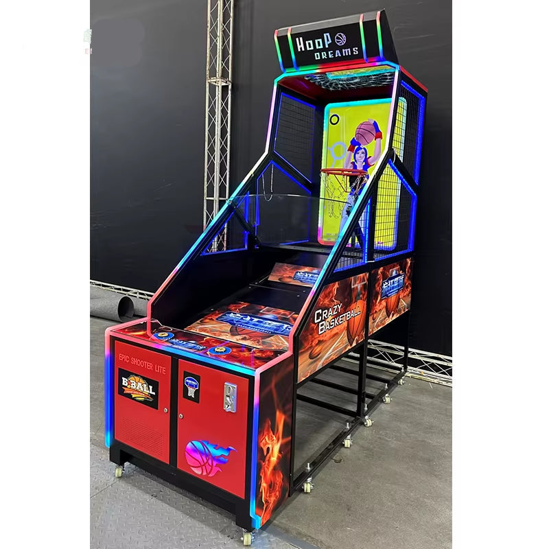 HOT Selling Basketball Shooting Machine Indoor 55 Inch Big Screen Coin Operated Street Basketball Arcade Games Machines Adults