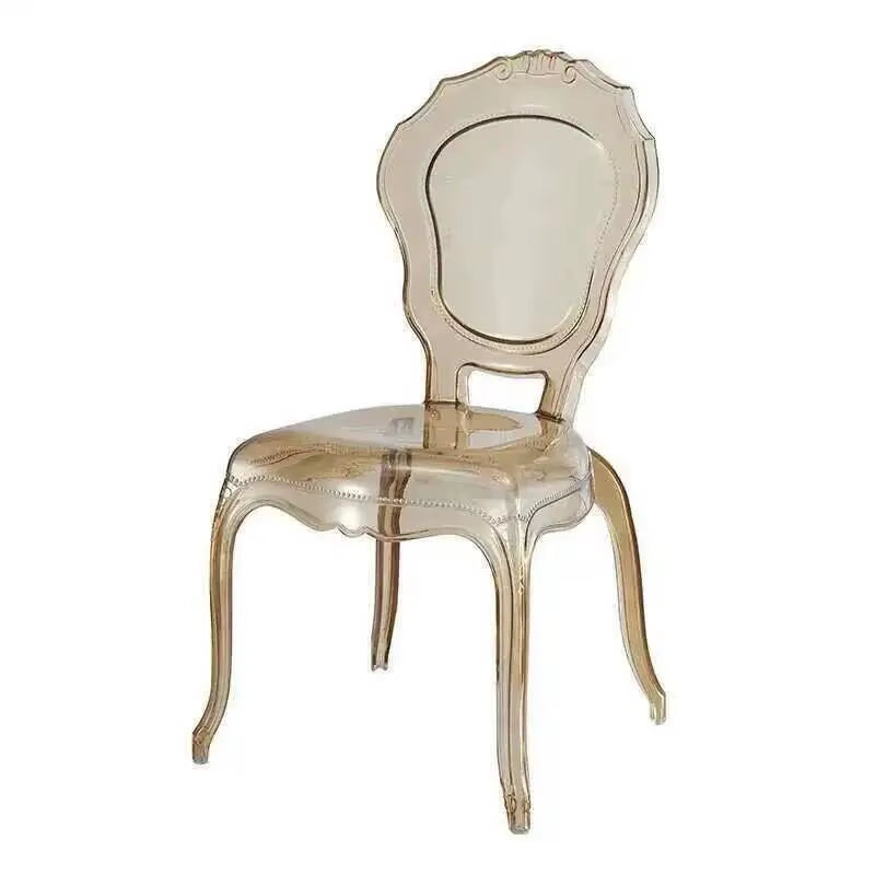 Transparent Simple Dining Chairs Creative Kitchen Furniture Household Acrylic Crystal Dining Chair Designer Palace Style Stool H