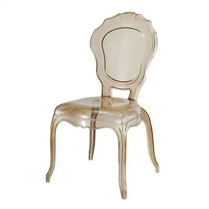 Transparent Simple Dining Chairs Creative Kitchen Furniture Household Acrylic Crystal Dining Chair Designer Palace Style Stool H