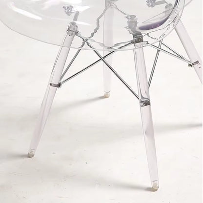 Nordic Transparent Dining Chairs Minima Chairs for Living Room Creative Portable Chair Modern Armchairs Home Furniture