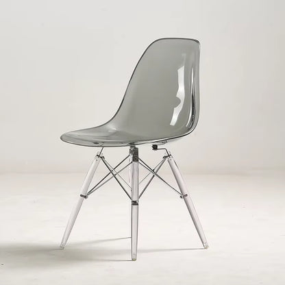 Nordic Transparent Dining Chairs Minima Chairs for Living Room Creative Portable Chair Modern Armchairs Home Furniture