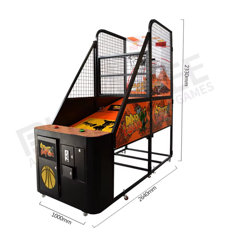 Street Basketball Arcade Game Machine Coin Operated Basketball Machine Shooting Game Machine Kits