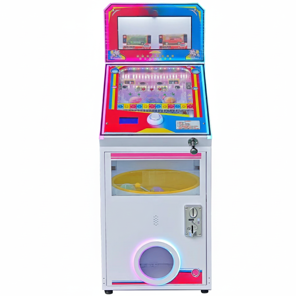 Mini Coin-Operated Pinball Arcade Machine with Ticket Redemption