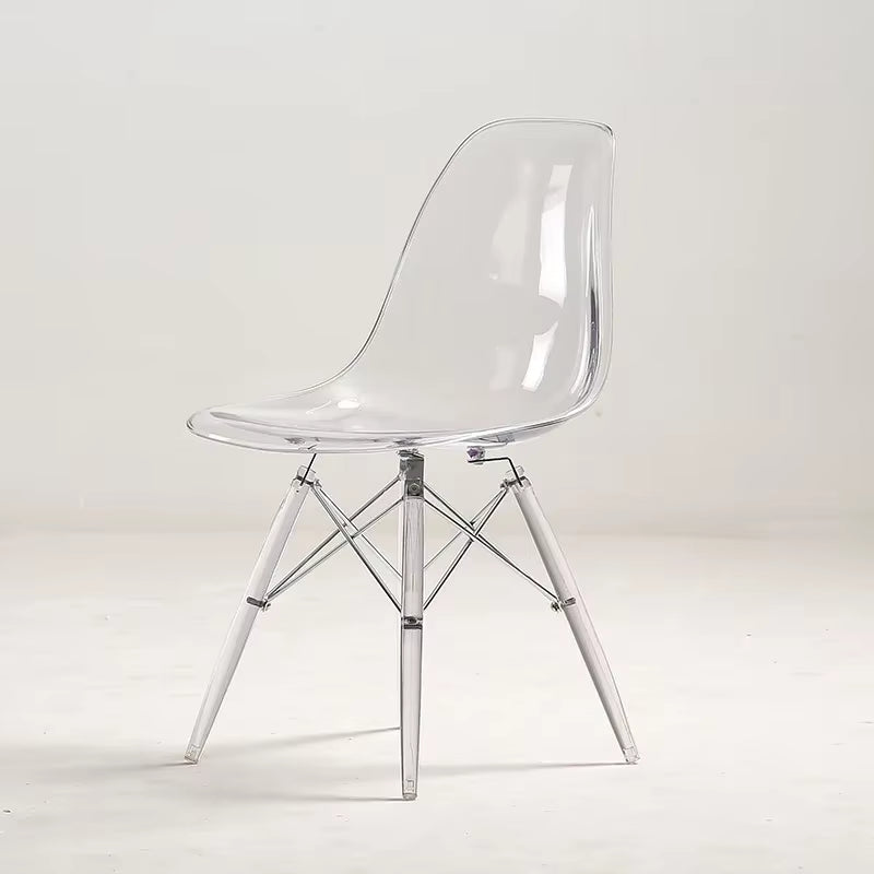 Nordic Transparent Dining Chairs Minima Chairs for Living Room Creative Portable Chair Modern Armchairs Home Furniture