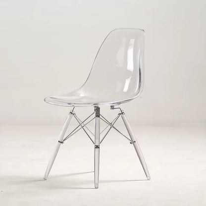 Nordic Transparent Dining Chairs Minima Chairs for Living Room Creative Portable Chair Modern Armchairs Home Furniture