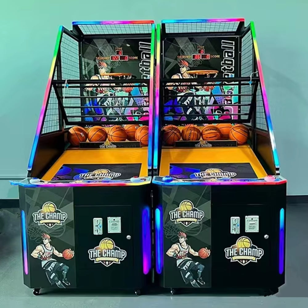 HOT Selling Basketball Shooting Machine Indoor 55 Inch Big Screen Coin Operated Street Basketball Arcade Games Machines Adults