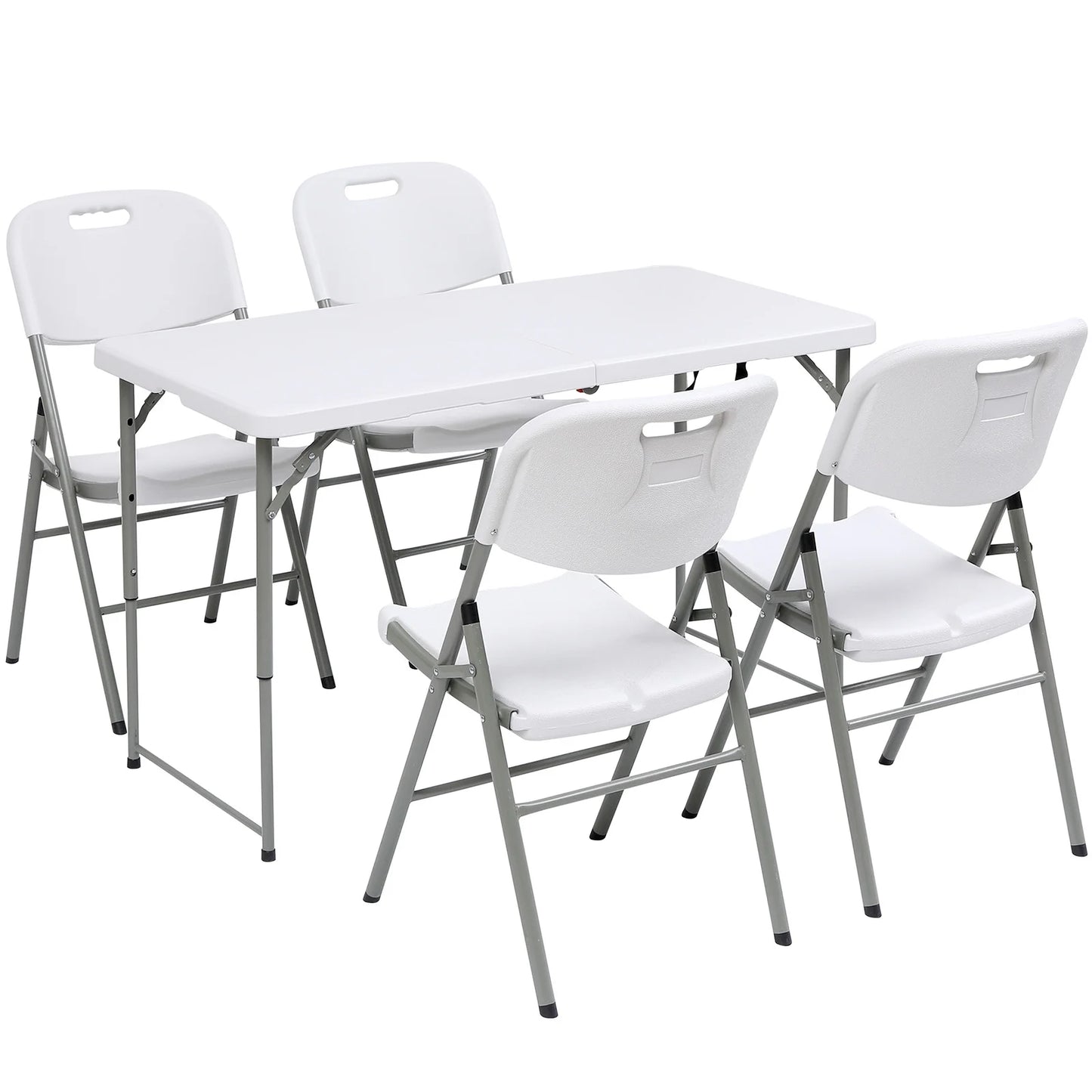 4 Foot Folding Table White