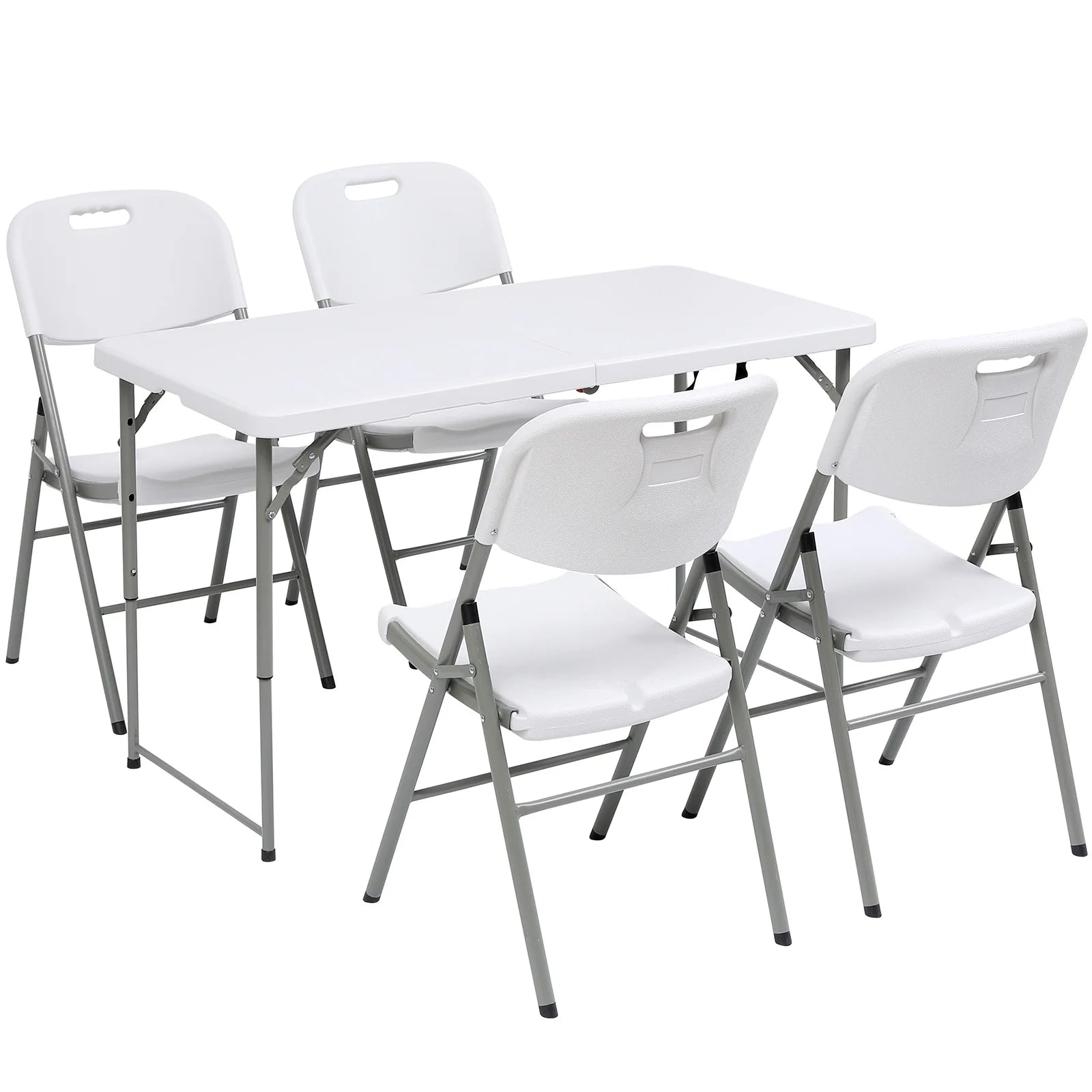 4 Foot Folding Table White
