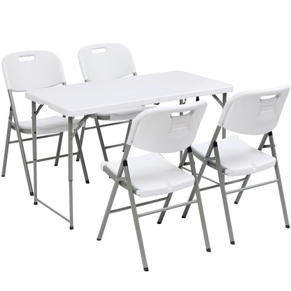4 Foot Folding Table White
