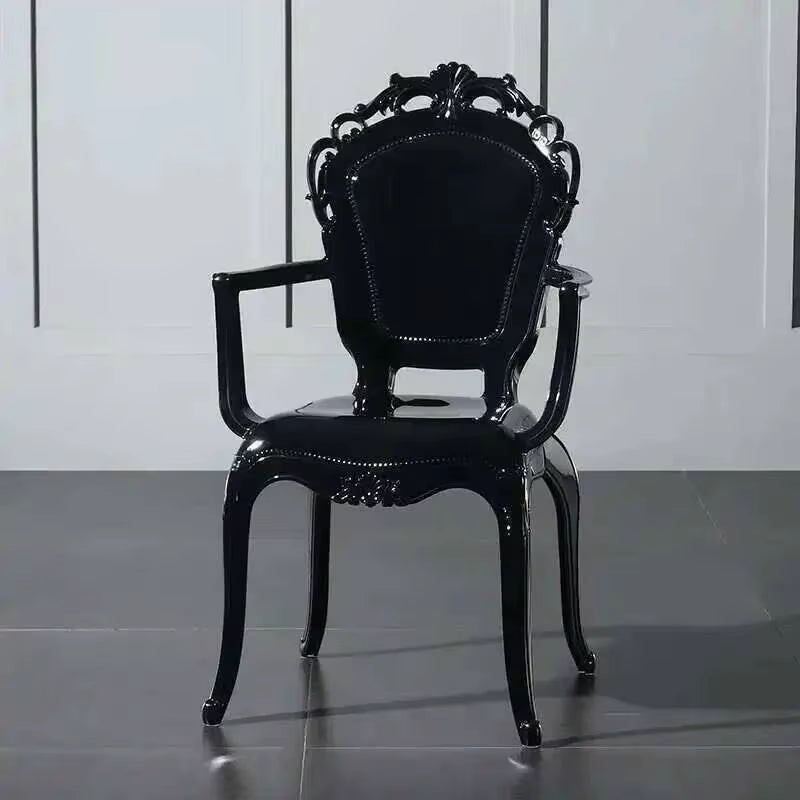 Transparent Simple Dining Chairs Creative Kitchen Furniture Household Acrylic Crystal Dining Chair Designer Palace Style Stool H