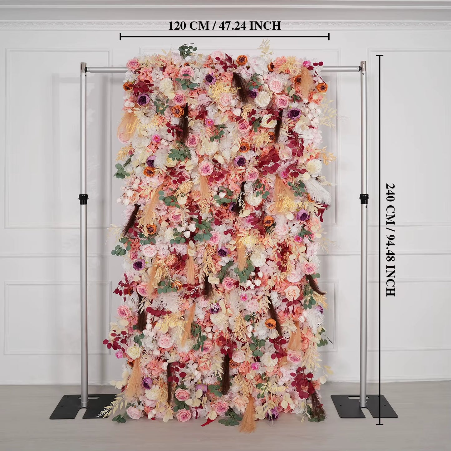 5D Romantic Flower Wall Wedding Backdrop Birthday Party Decoration Banquet Live Streaming Background Home Floral Decor