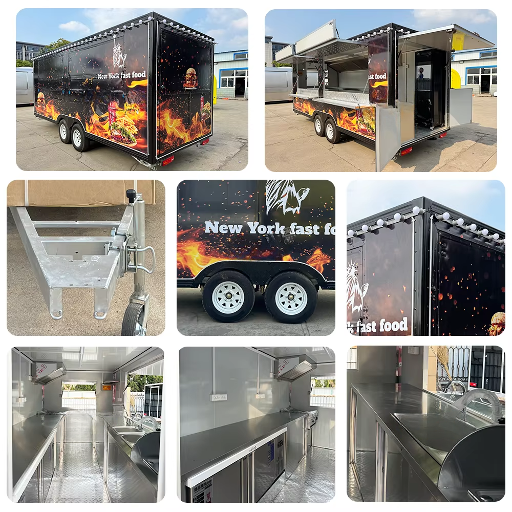 Ice Cream Cart | Pizza Coffee Kiosk | Mobile Catering Concession Trailer