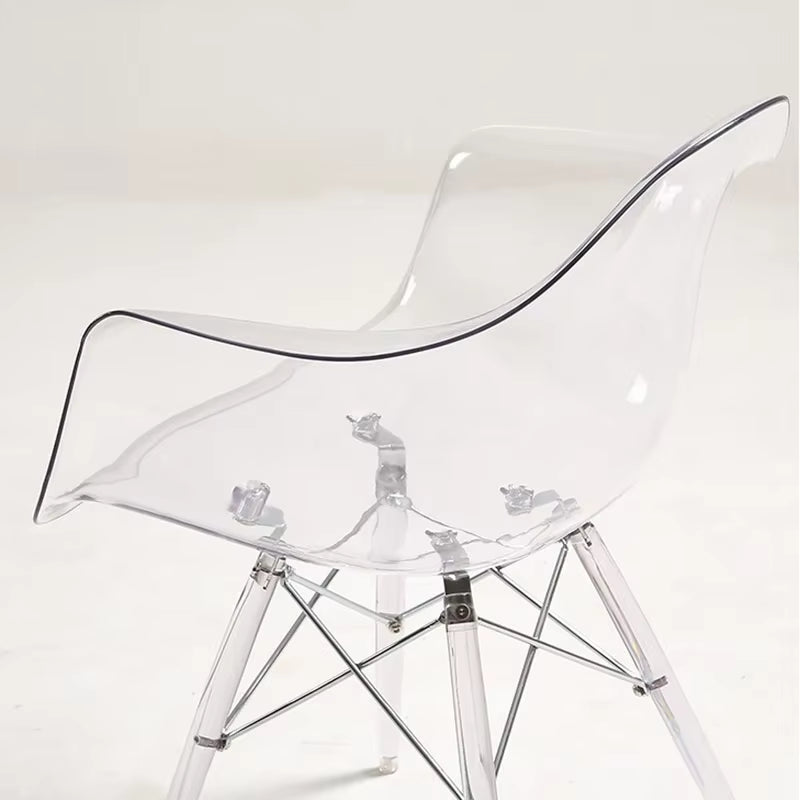 Nordic Transparent Dining Chairs Minima Chairs for Living Room Creative Portable Chair Modern Armchairs Home Furniture