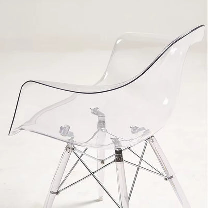 Nordic Transparent Dining Chairs Minima Chairs for Living Room Creative Portable Chair Modern Armchairs Home Furniture