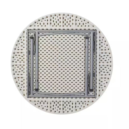 48 In. Grey Plastic round Folding Banquet Table
