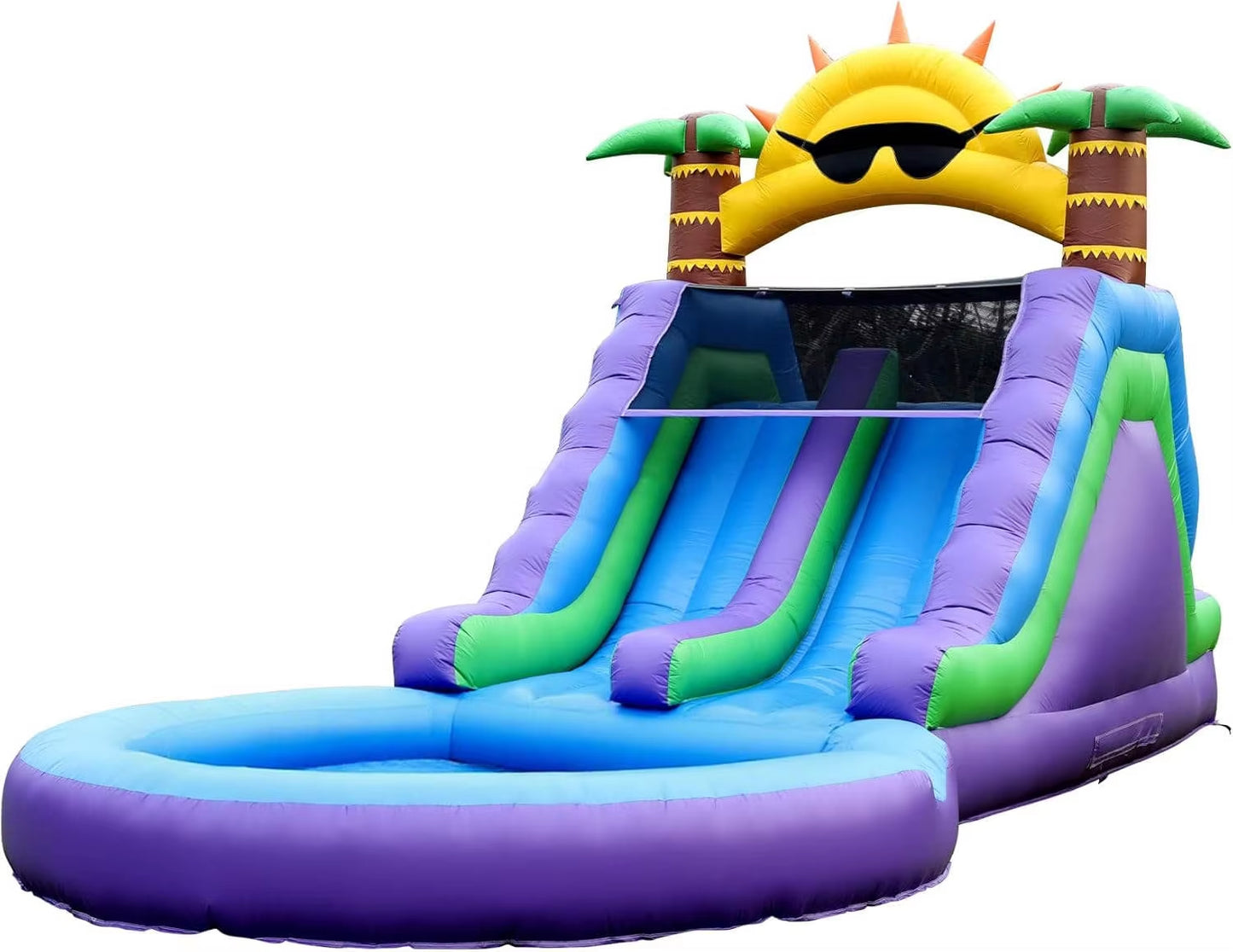 Factory Directly Sale 6X3M Commercial 15Oz PVC Inflatable Water Slide Inflatable Bounce House for Home Use