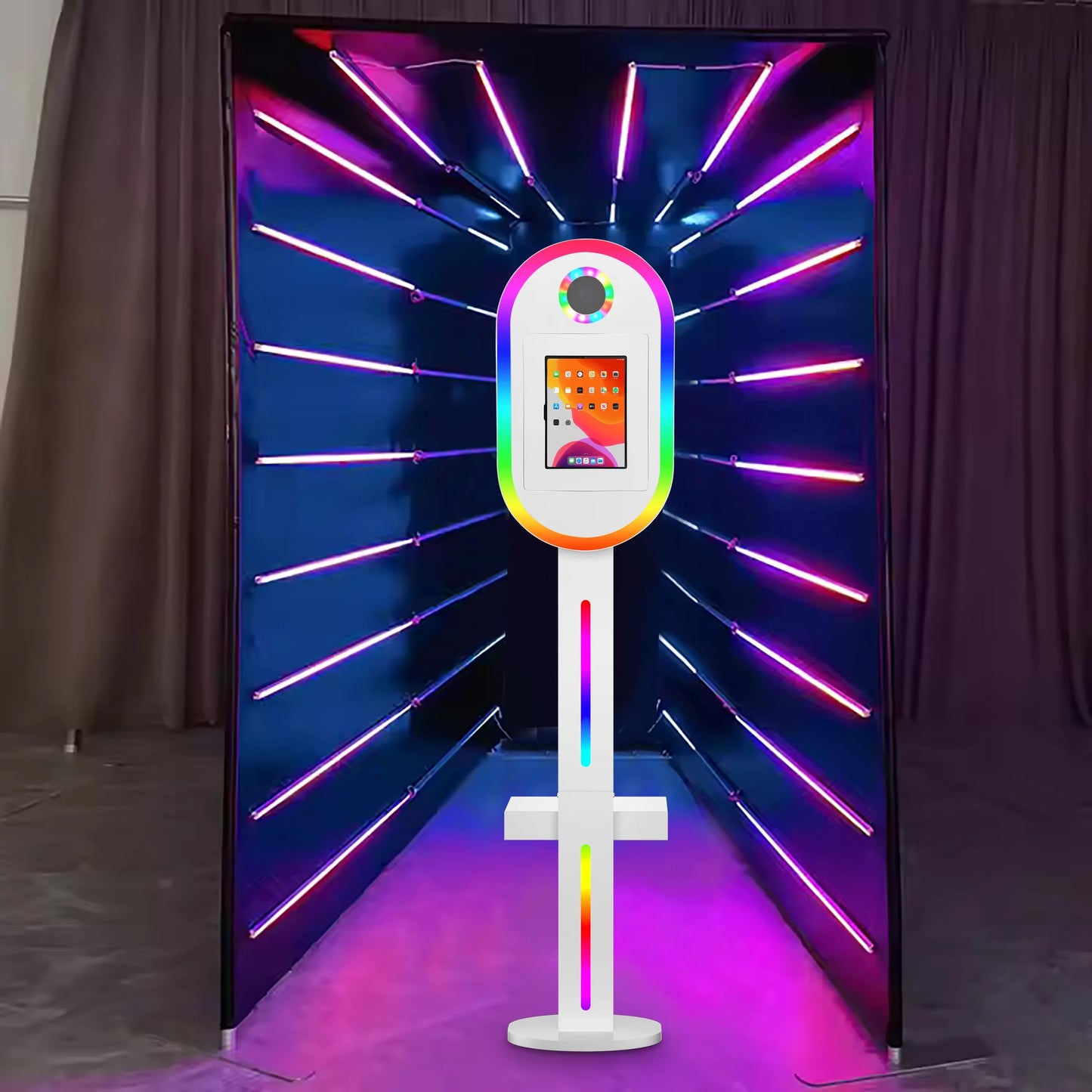 Ipad Stand Selfie Roaming Portable 12.9 Inch Photo Booth Ipad Photo Booth Case Photo Booth Stand with Lcd Display Machine