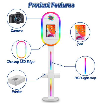 Ipad Stand Selfie Roaming Portable 12.9 Inch Photo Booth Ipad Photo Booth Case Photo Booth Stand with Lcd Display Machine