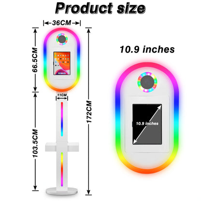 Ipad Stand Selfie Roaming Portable 12.9 Inch Photo Booth Ipad Photo Booth Case Photo Booth Stand with Lcd Display Machine