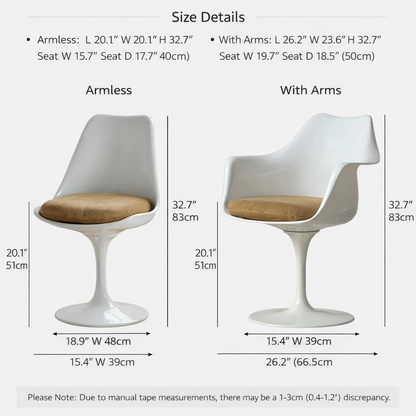 Chic Tulip Reception Chair – High-End Nordic Design for Studios & Casual Meetings