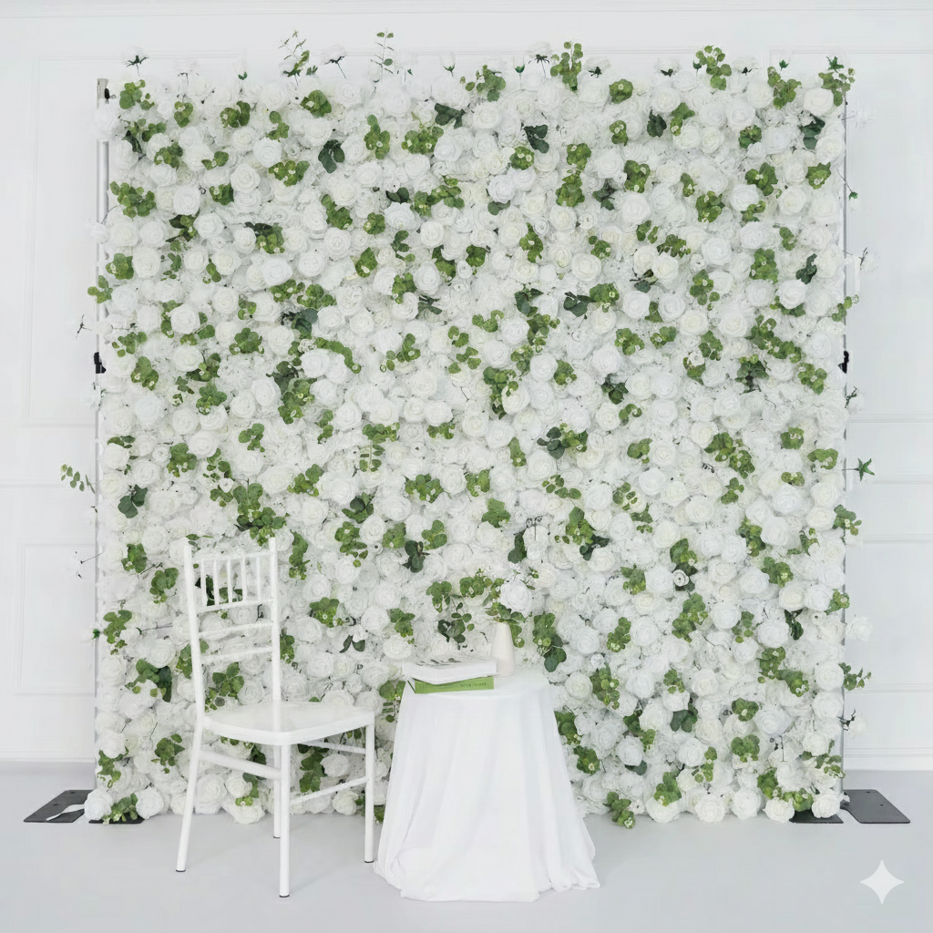5D Romantic Flower Wall Backdrop Decor