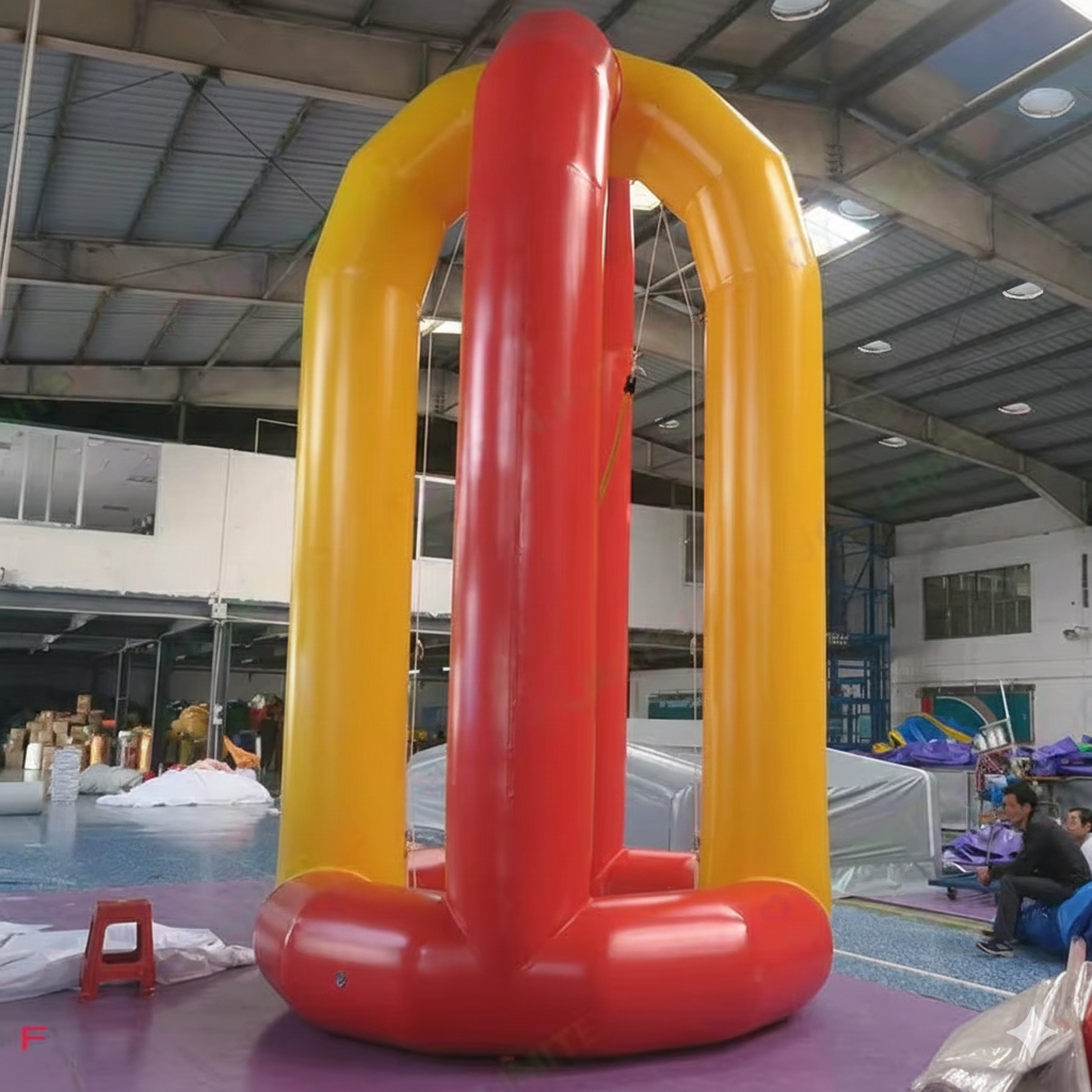 5M Tall Airtight Inflatable Bungee Jump Trampoline