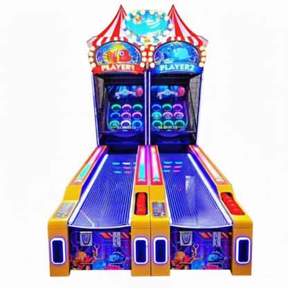Two Players Lane Master Video Bowling Game Machine