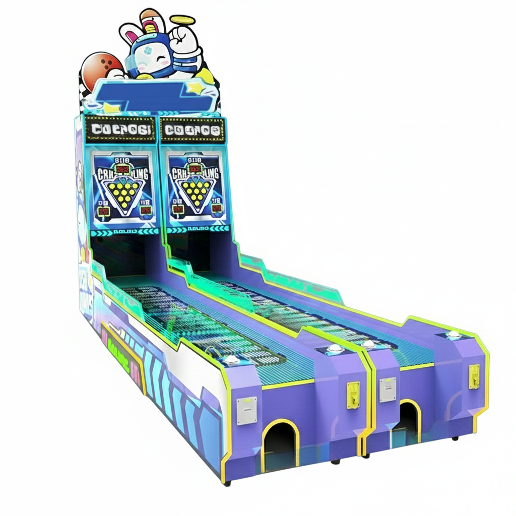 Electric Indoor Arcade Bowling Machine 65" LCD