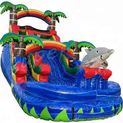 Portable Inflatable Bounce House & Water Slide for Kids