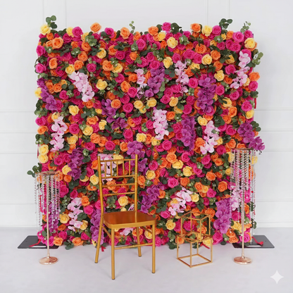 5D Romantic Flower Wall Backdrop Decor