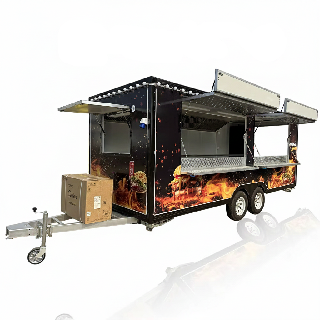Ice Cream Cart | Pizza Coffee Kiosk | Mobile Catering Concession Trailer