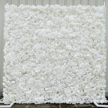 5D Pink Rose Hydrangea Gradient Flower Wall Backdrop