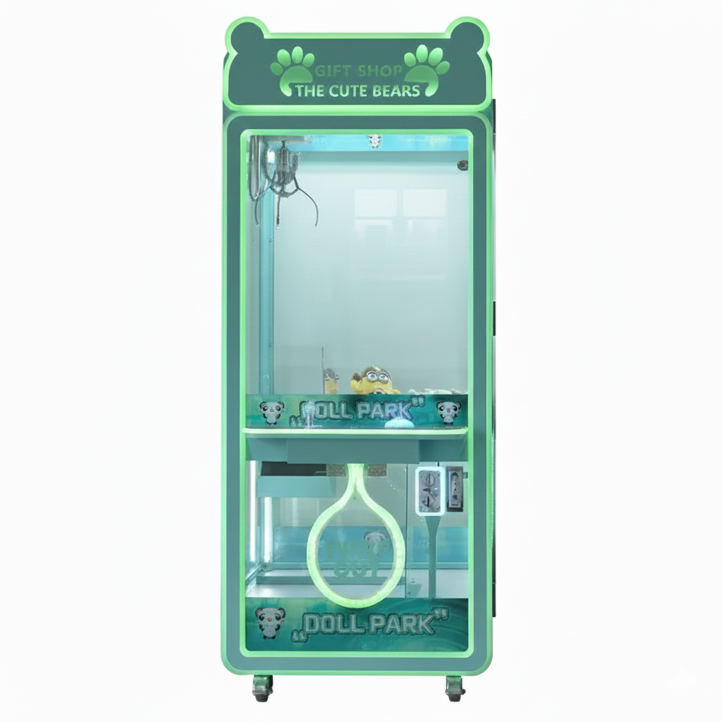 Doll Park Mini Crane Claw Machine(4-Player Stack)  – Coin Operated