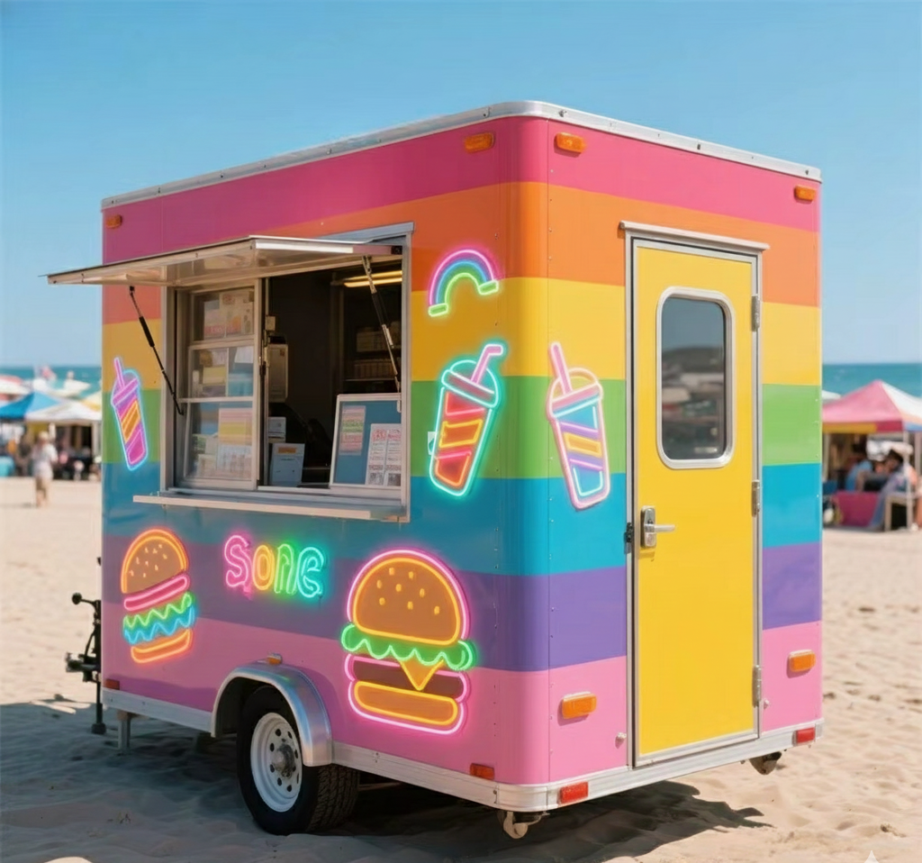 Fully Equipped Mobile Concession Food Trailer