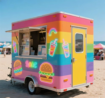 Fully Equipped Mobile Concession Food Trailer