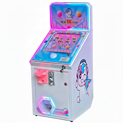 Mini Coin-Operated Pinball Arcade Machine with Ticket Redemption