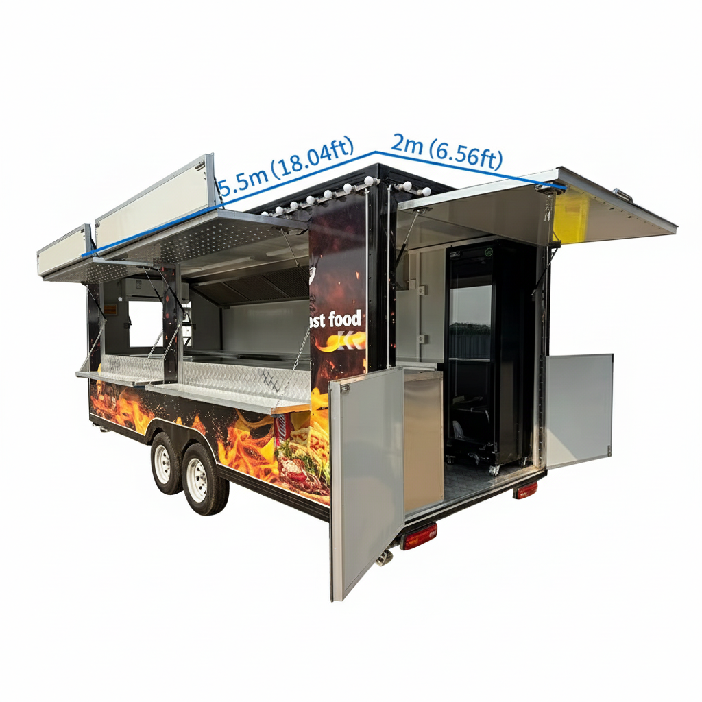 Ice Cream Cart | Pizza Coffee Kiosk | Mobile Catering Concession Trailer