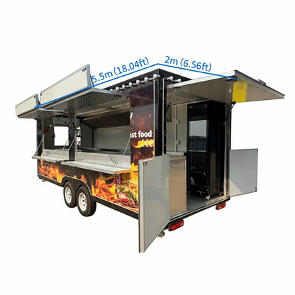 Ice Cream Cart | Pizza Coffee Kiosk | Mobile Catering Concession Trailer