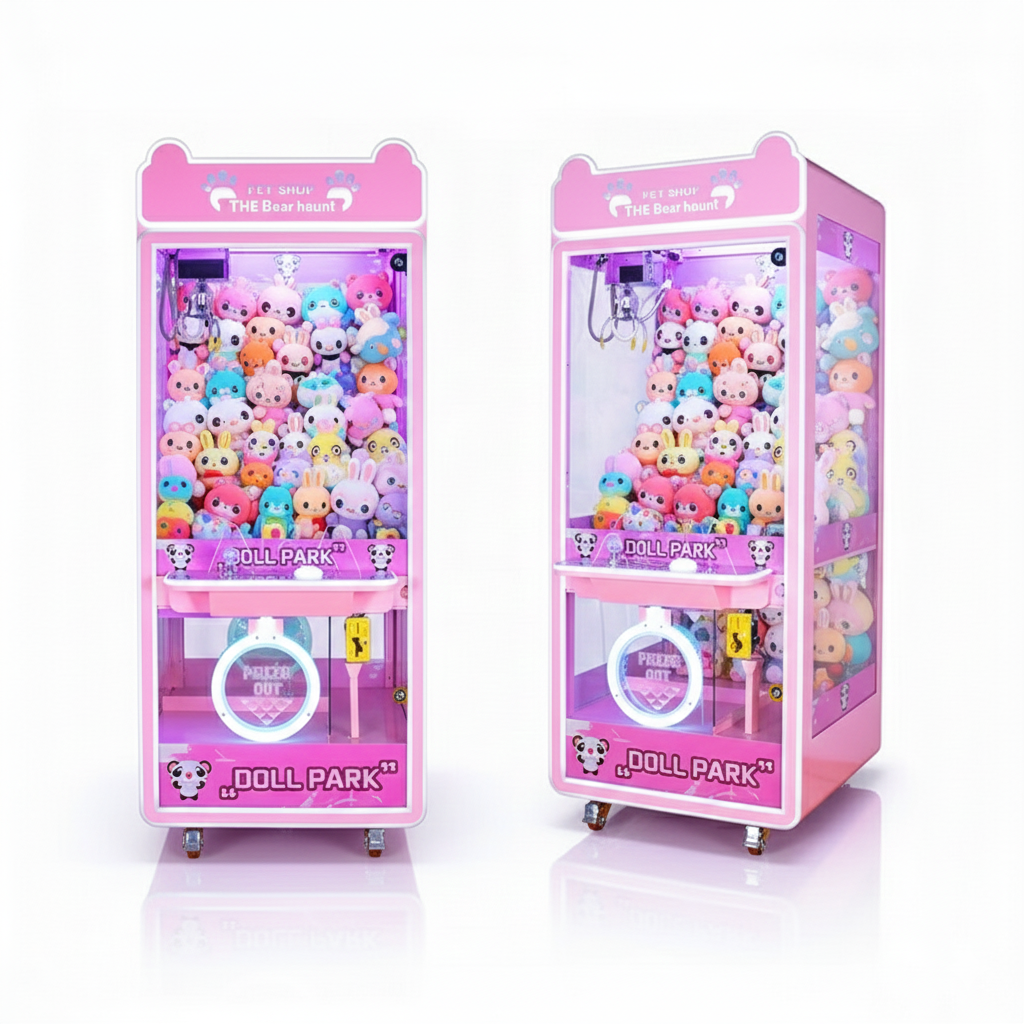 Doll Park Mini Crane Claw Machine(4-Player Stack)  – Coin Operated