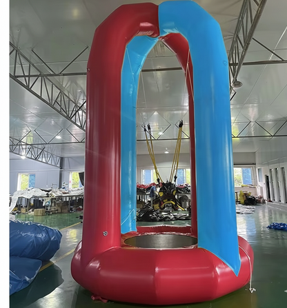 5M Tall Airtight Inflatable Bungee Jump Trampoline