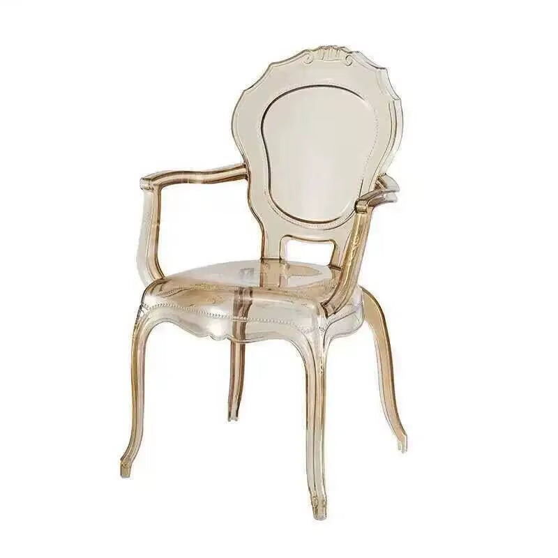 Transparent Simple Dining Chairs Creative Kitchen Furniture Household Acrylic Crystal Dining Chair Designer Palace Style Stool H