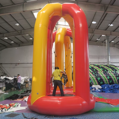 Commercial Inflatable Bungee Trampoline Game for Kids & Adults