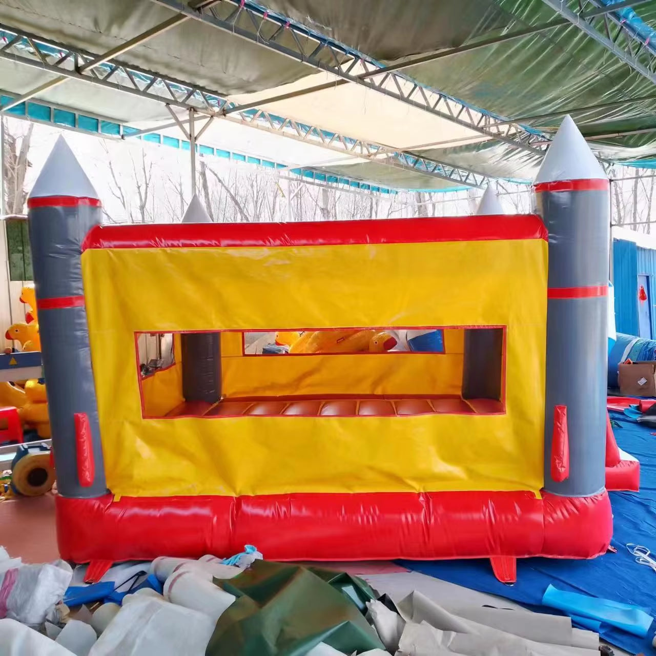 New Design Fun Moonwalk Jumper Bouncer Bouncy Jump Castle Inflatable Bounce House for Kids Party Combo