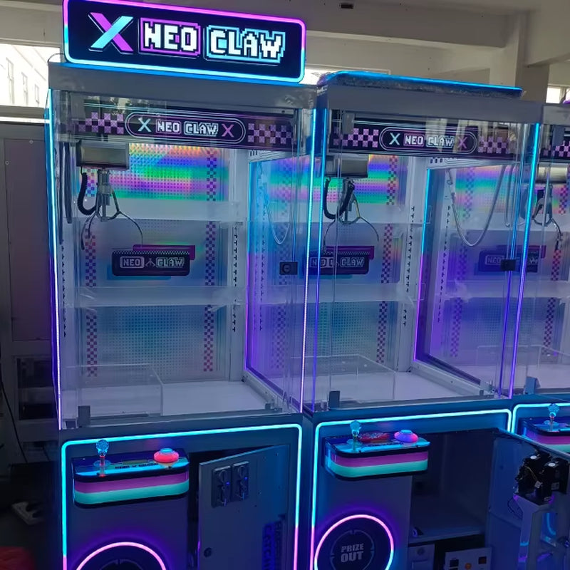 Neofuns Claw Crane Grab Machine Coin Operated Games Toy Plush Vending Arcade Metal Cabinet Doll Machine with Bill Acceptor