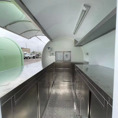 Fully Equipped Stainless Steel Mobile Food Trailer